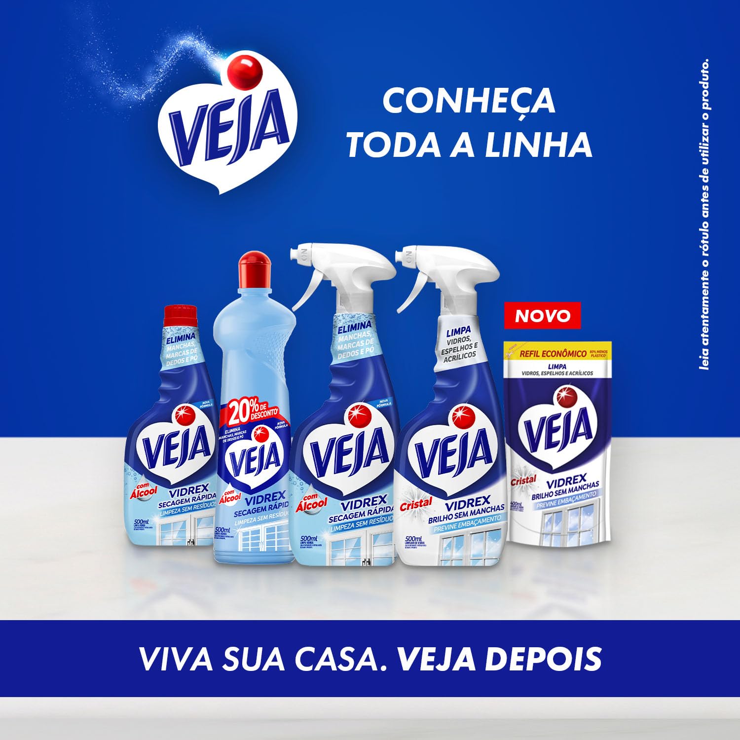 Limpa Vidros Vidrex Tradicional 500 Ml Squeeze, Veja | Amazon.com.br